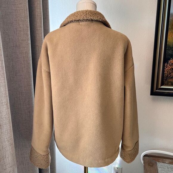 Banana Republic Sherpa-Lined Fleece Jacket – Size Medium - Picture 6 of 8
